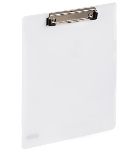 Deska A4 z klipem biała transparentna GR-991P GRAND 120-1848