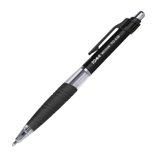 Długopis automatyczny medium 1mm czarny TO-06632 TOMA