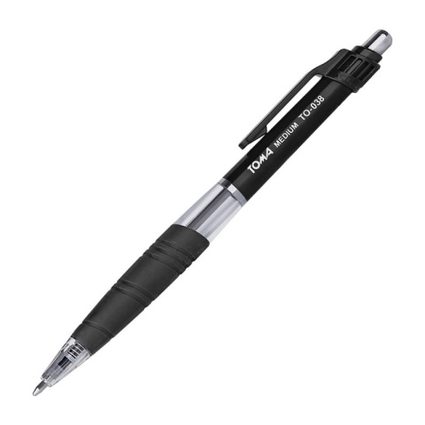 Długopis automatyczny medium 1mm czarny TO-06632 TOMA