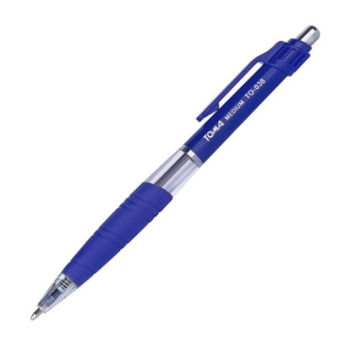 Długopis automatyczny medium 1mm niebieski TO-06612 TOMA