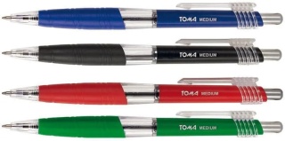 Długopis automatyczny medium 1mm zielony TO-06642 TOMA