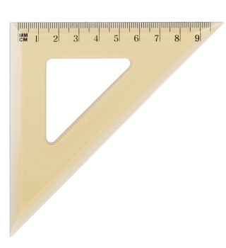 Ekierka szkolna GRAND GR854 kąt: 45o, 9,5cm dymna 130-1501
