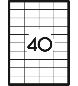 Etykiety samoprzylepne No. 005 52,5x29,7 mm GRAND 150-1032