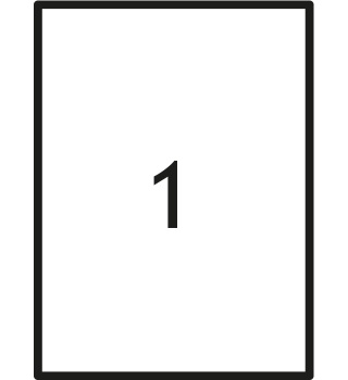 Etykiety samoprzylepne No. 032 210x297 mm GRAND 150-1059