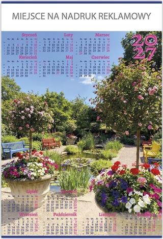 Kalendarz Plakatowy B-1, P04 - OGRÓD 2027