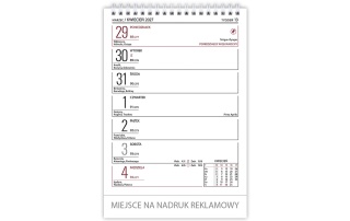 Kalendarz biurowy MERKURY 2027 (H5) TELEGRAPH