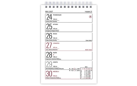 Kalendarz biurowy MINI ZODIAK 2027 (H7) TELEGRAPH