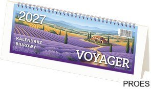 Kalendarz biurowy VOYAGER 2027 (H4b) - biały TELEGRAPH