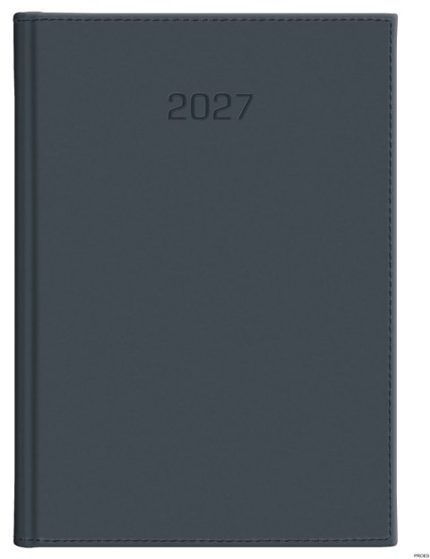 Kalendarz dzienny A5D Vivella, 2027, 216 A5DB GRAFIT, WOKÓŁ NAS