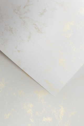 Karton ozdobny MARMUR złoty 220g (20) 205306 Galeria Papieru