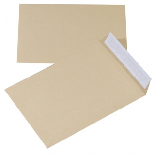 Koperty z taśmą silikonową OFFICE PRODUCTS, HK, B4, 250x353mm, 90gsm, 10szt., brązowe, 15223712-18