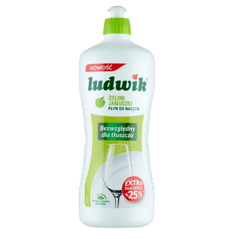 LUDWIK Płyn do mycia naczyń 900g zielone jabłuszko 28102