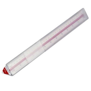 Linijka tr.skalówka nr4 20004 1:2.5,5,10,20,50,100 LENIAR