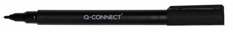 Marker do płyt CD/DVD Q-CONNECT, F, 0,6mm (linia), czarny, KF13321