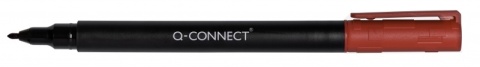 Marker do płyt CD/DVD Q-CONNECT, F, 0,6mm (linia), czerwony, KF13323
