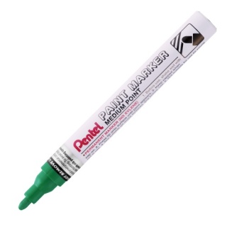 Marker olejowy Pentel średnia okrągła końcówka, MMP10-D zielony