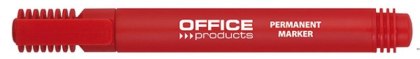 Marker permanentny , okrągły, 1-3mm (linia), czerwony, typu OFFICE PRODUCTS 17071211-04
