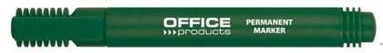 Marker permanentny , okrągły, 1-3mm (linia), zielony, typu OFFICE PRODUCTS 17071211-02