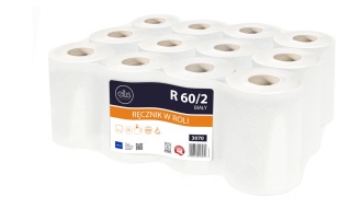 Ręcznik w roli ELLIS Comfort 60m 2 warstwy celuloza biały 9.401.084 3070