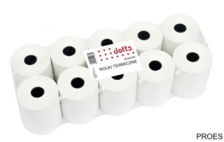 Rolki termiczne DOTTS 38x25mm (10szt) BPA FREE