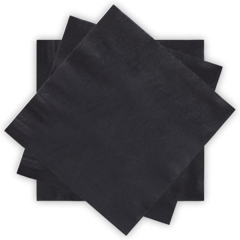 Serwetki 2W 24x24 1/4 czarny A100 32204 BulkySoft