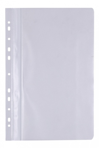 Skoroszyt , PP, A4, miękki, 100/170mikr., wpinany, biały, typu OFFICE PRODUCTS 21104121-14