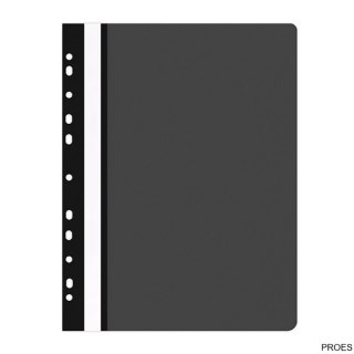 Skoroszyt , PP, A4, miękki, 100/170mikr., wpinany, czarny, typu OFFICE PRODUCTS 21104121-05