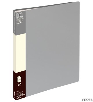 Teczka ofertowa 9004A, szary, 40 koszulek GRAND 120-1823