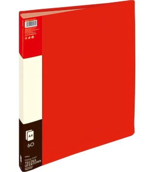 Teczka ofertowa 9006A, czerwony, 60 koszulek GRAND 120-1210