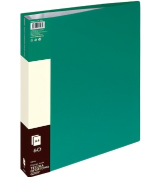 Teczka ofertowa 9006A, zielony, 60 koszulek GRAND 120-1825