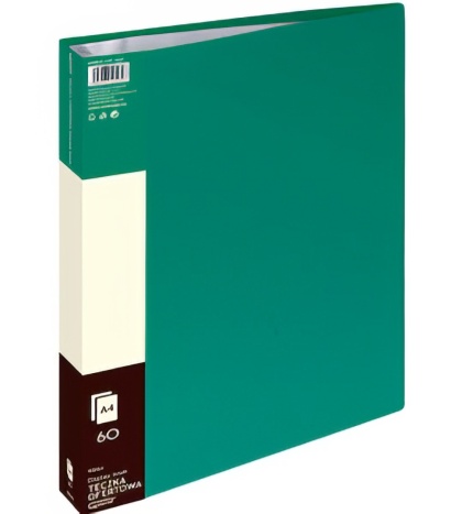 Teczka ofertowa 9006A, zielony, 60 koszulek GRAND 120-1825