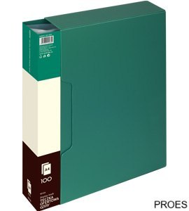 Teczka ofertowa 9010A, zielony, 100 koszulek GRAND 120-1829