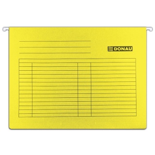 Teczka zawieszkowa DONAU A4, 230g, żółta 7410905-11