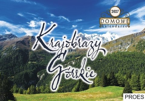 Terminarz Domowy 200x218mm 2027, Krajobrazy Górskie, kalendarz jednodzielny 200x285mm, Michalczyk i Prokop TW-10-4