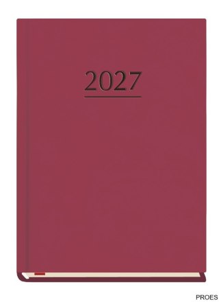 Terminarz MARTA B6 2027, wiśnia 120x165mm, kalendarz 1 tydzień na 2 stronach, Michalczyk i Prokop T-215V-W