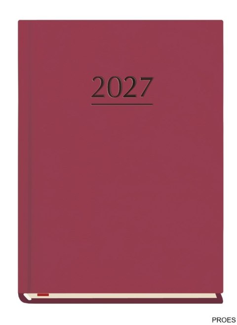 Terminarz MARTA B6 2027, wiśnia 120x165mm, kalendarz 1 tydzień na 2 stronach, Michalczyk i Prokop T-215V-W