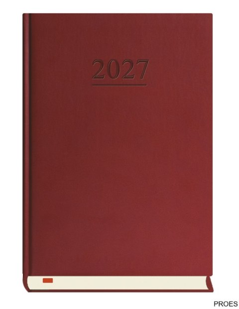 Terminarz Menadżera A5 2027, bordowy, kalendarz dzienny, Michalczyk i Prokop T-203V-B