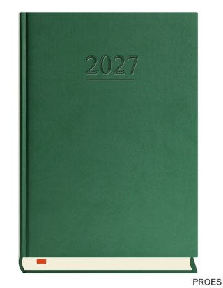 Terminarz Menadżera A5 2027, ciemno zielony, kalendarz dzienny, Michalczyk i Prokop T-203V-Z2