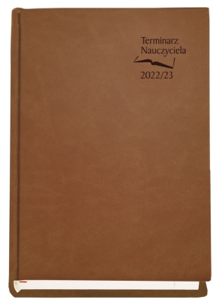 Terminarz NAUCZYCIELA 2026/2027, brązowy 125 mm x 185 mm, Michalczyk i Prokop T-155V-S2