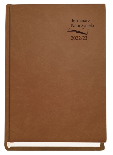 Terminarz NAUCZYCIELA 2026/2027, brązowy 125 mm x 185 mm, Michalczyk i Prokop T-155V-S2