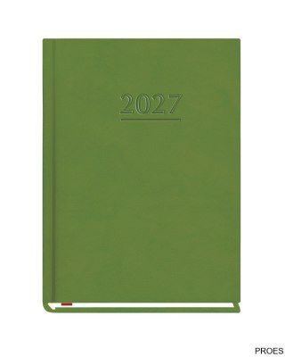 Terminarz OLA A6 2027, zieleń, kalendarz tydzień na 2 stronach, Michalczyk i Prokop T-212V-Z