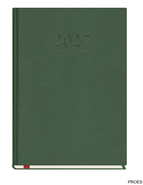 Terminarz Popularny A5 2027, zielony, kalendarz 1 tydzień na 2 stronach, Michalczyk i Prokop T-209V-Z2
