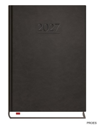 Terminarz Powszechny B6 2027, czarny, kalendarz dzienny, Michalczyk i Prokop T-200V-V