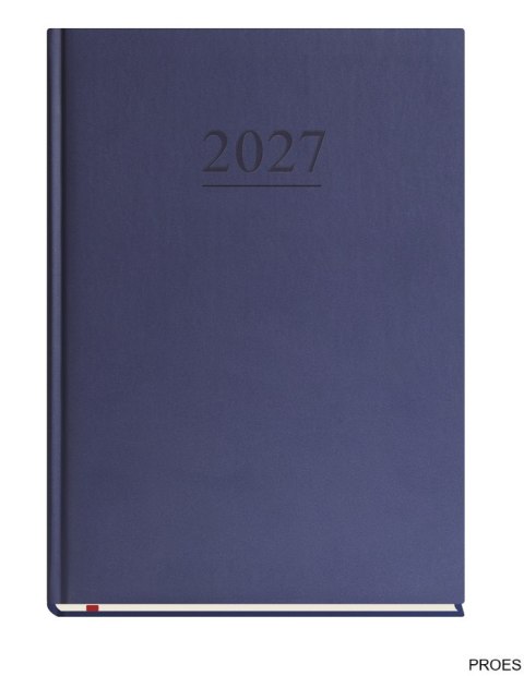 Terminarz Uniwersalny A4 2027, granatowy, kalendarz tygodniowy + strona na notatki, Michalczyk i Prokop T-218V-G