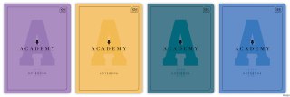 Zeszyt A5, 32 kartki, kratka, Academy Hybrid, Interdruk