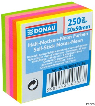 Bloczek samoprzylepny DONAU 50x50 250 kart. 7575001PL-99