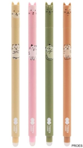 Długopis wymazywalny, Warm Kitty , 0.5mm, niebieski, Happy Color, HA 4120 01WK-3