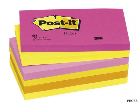 Karteczki samoprzylepne POST-IT, 76x127mm, 1x100 kart., kanarkowy żółty, 3134375014168