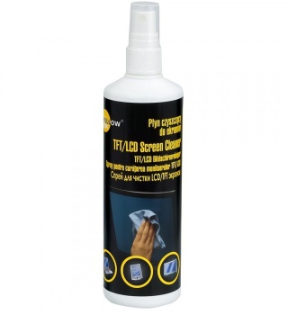 Płyn czyszczący do ekranów 250 ml, ściereczka z mikrofibry 40 x 40 cm YELLOW ONE 125-1033