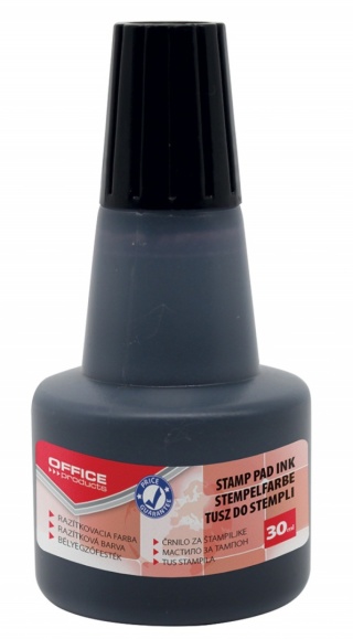 Tusz do pieczątek OFFFICE PRODUCTS, 30ml, czarny, 18143011-05
